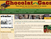 Tablet Screenshot of chocolat-cacao.com